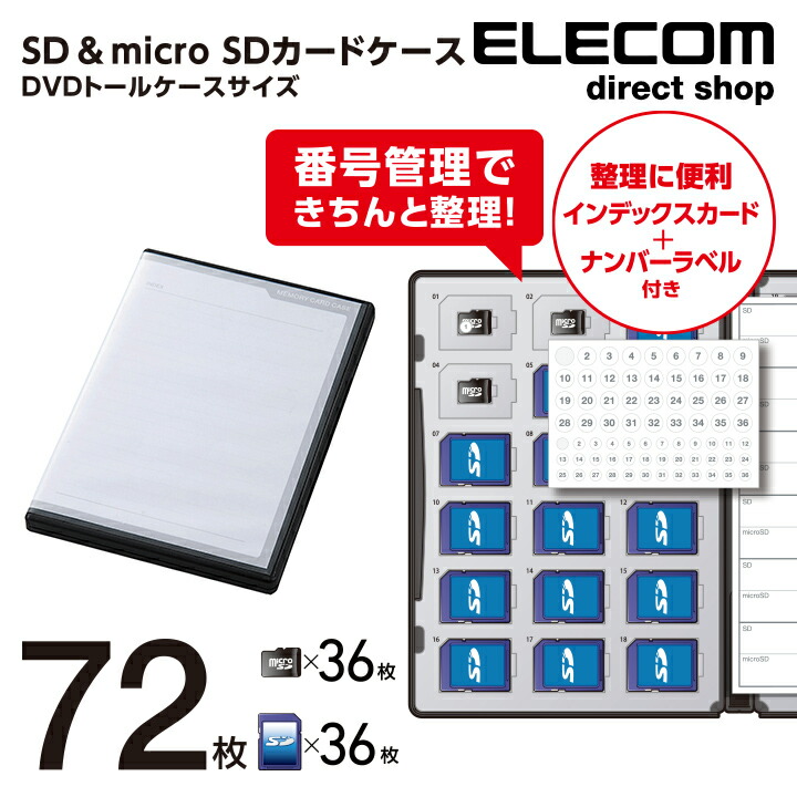 SD＆microSDカードケース（DVDトールケースサイズ）